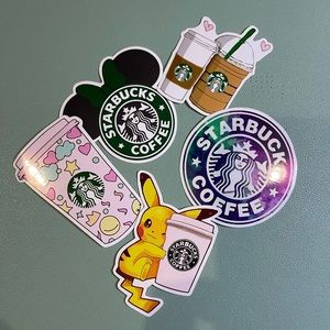 Starbucks Coffee Sticker Set - Multicolor